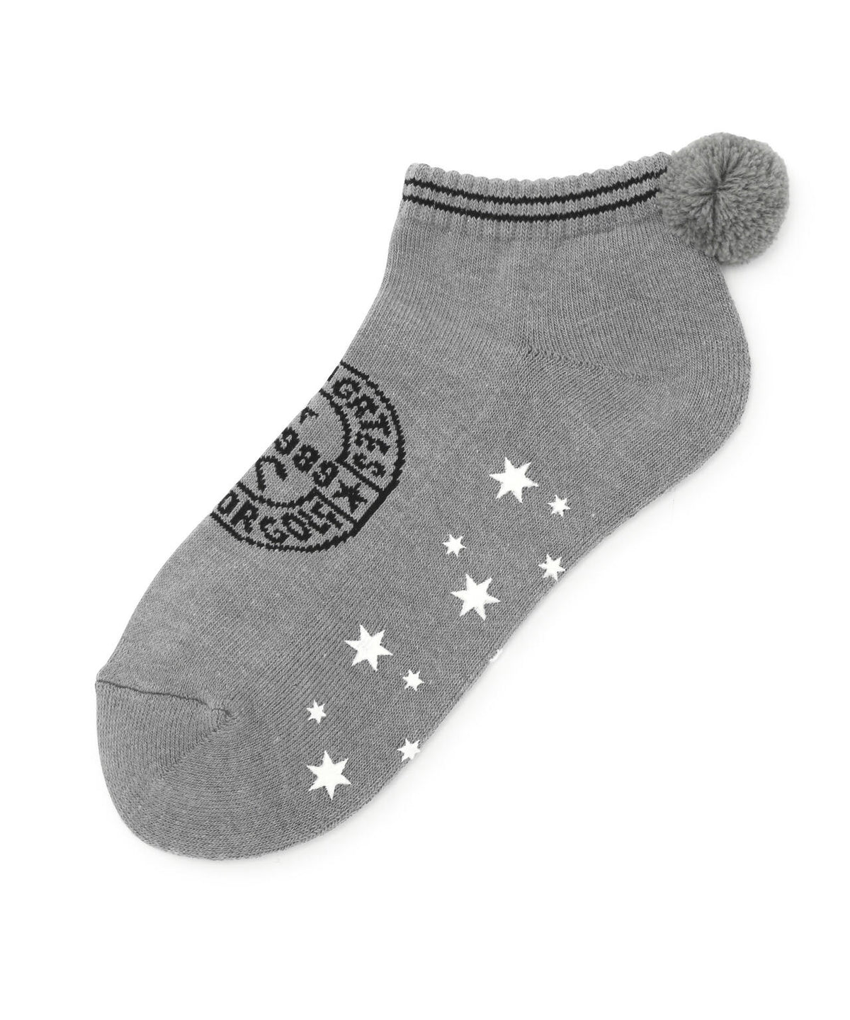 キラ星底ラバー梵天付きアンクルソックス (WOMENS)