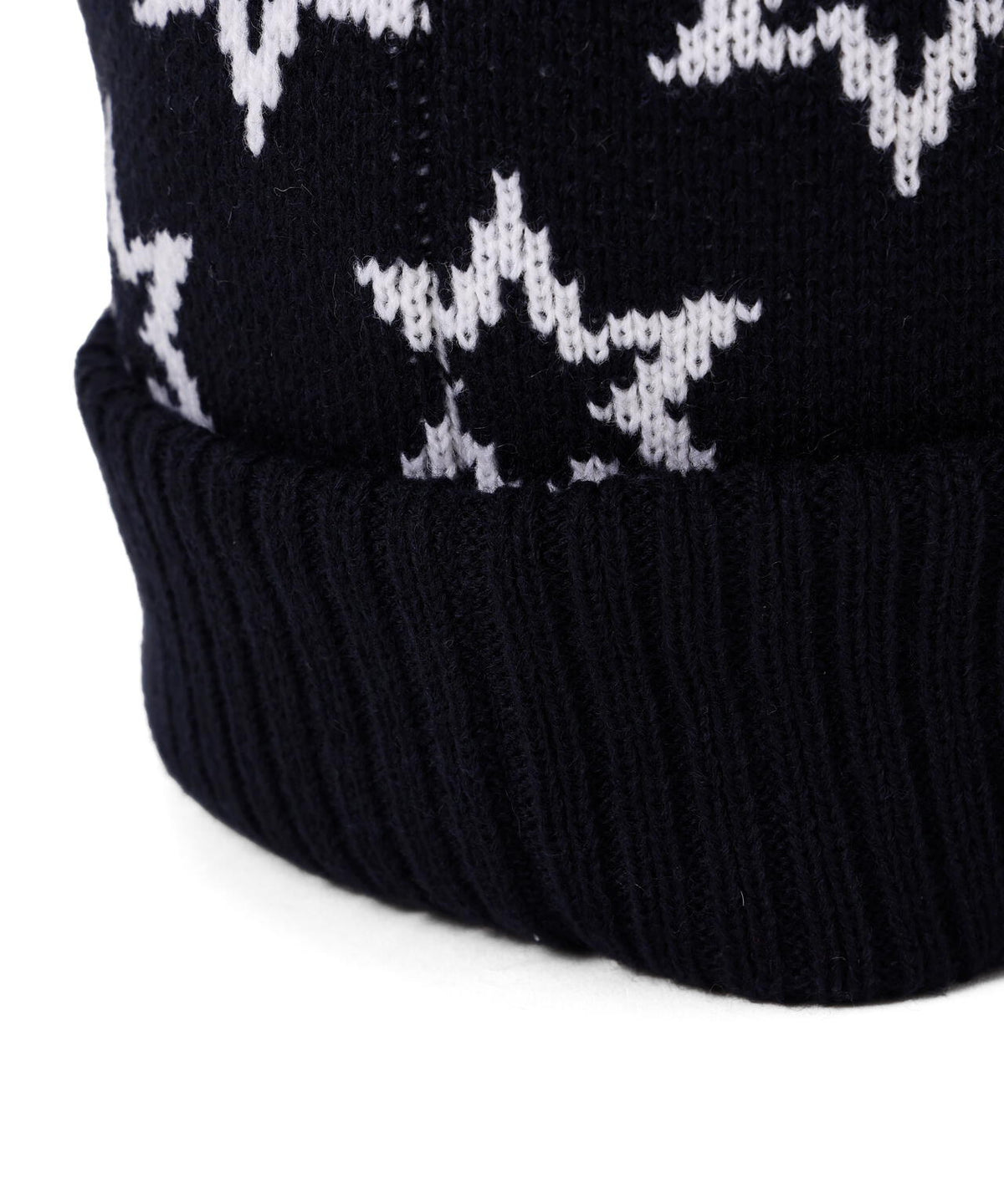 つば付きニットワッチ <キラ星柄> (UNISEX)