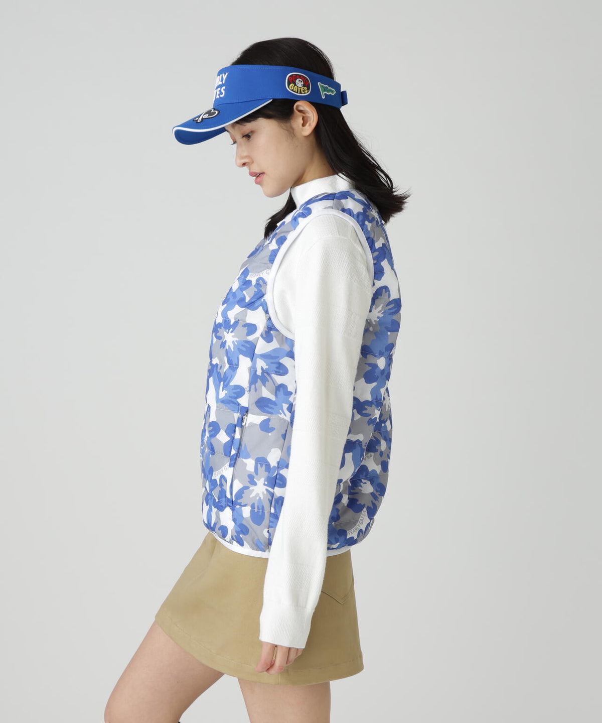 【PG is PG】Nyリップ_タフレックス×サーモトロン中綿ツインブルゾン <ラフ花ロゴ小柄>