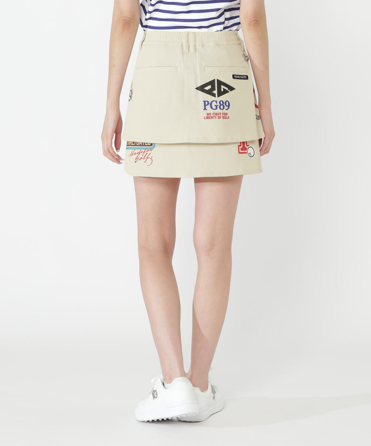 【一部店舗&公式オンライン限定カラー有り】カレッジロゴPeストレッチドビースカート