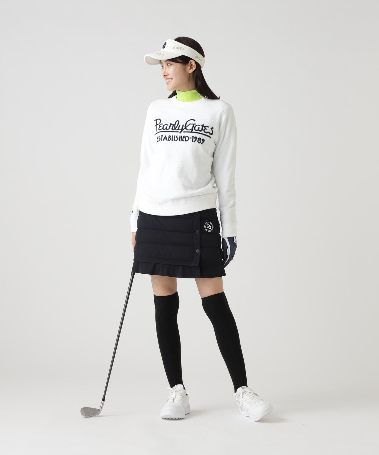 裏付きクルーネックニットプルオーバー