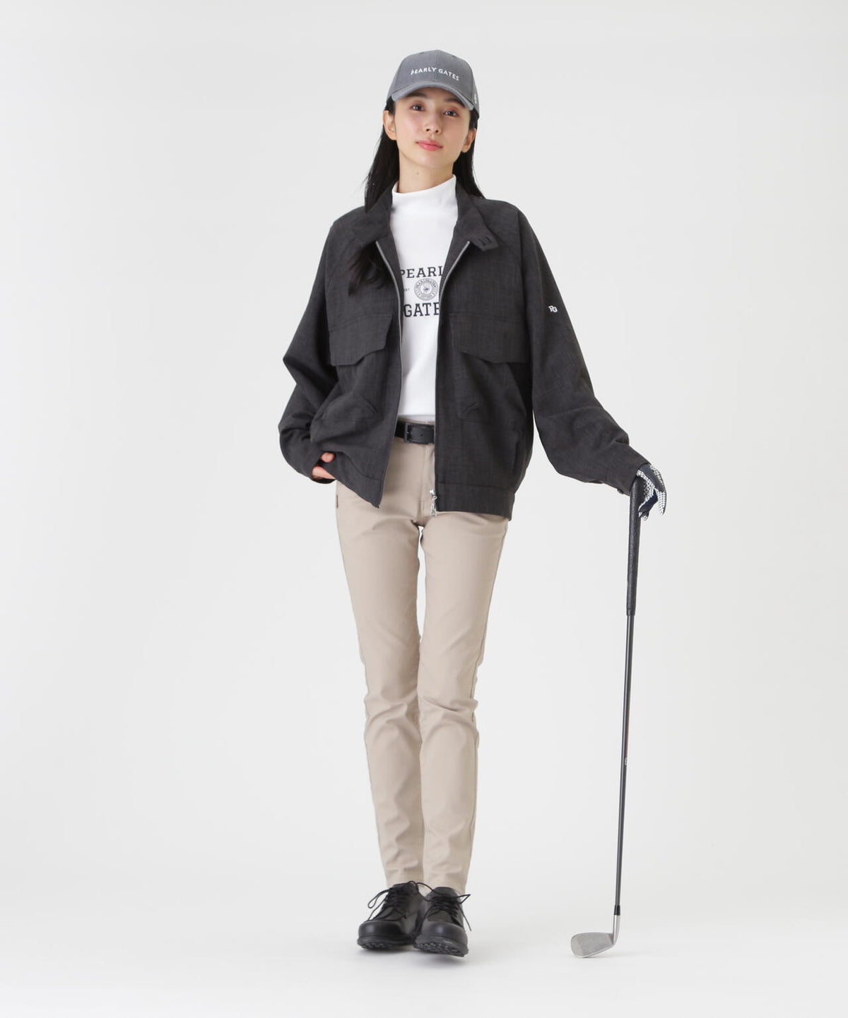 ウーリーノブルゾン <グレンチェック柄> (WOMENS)