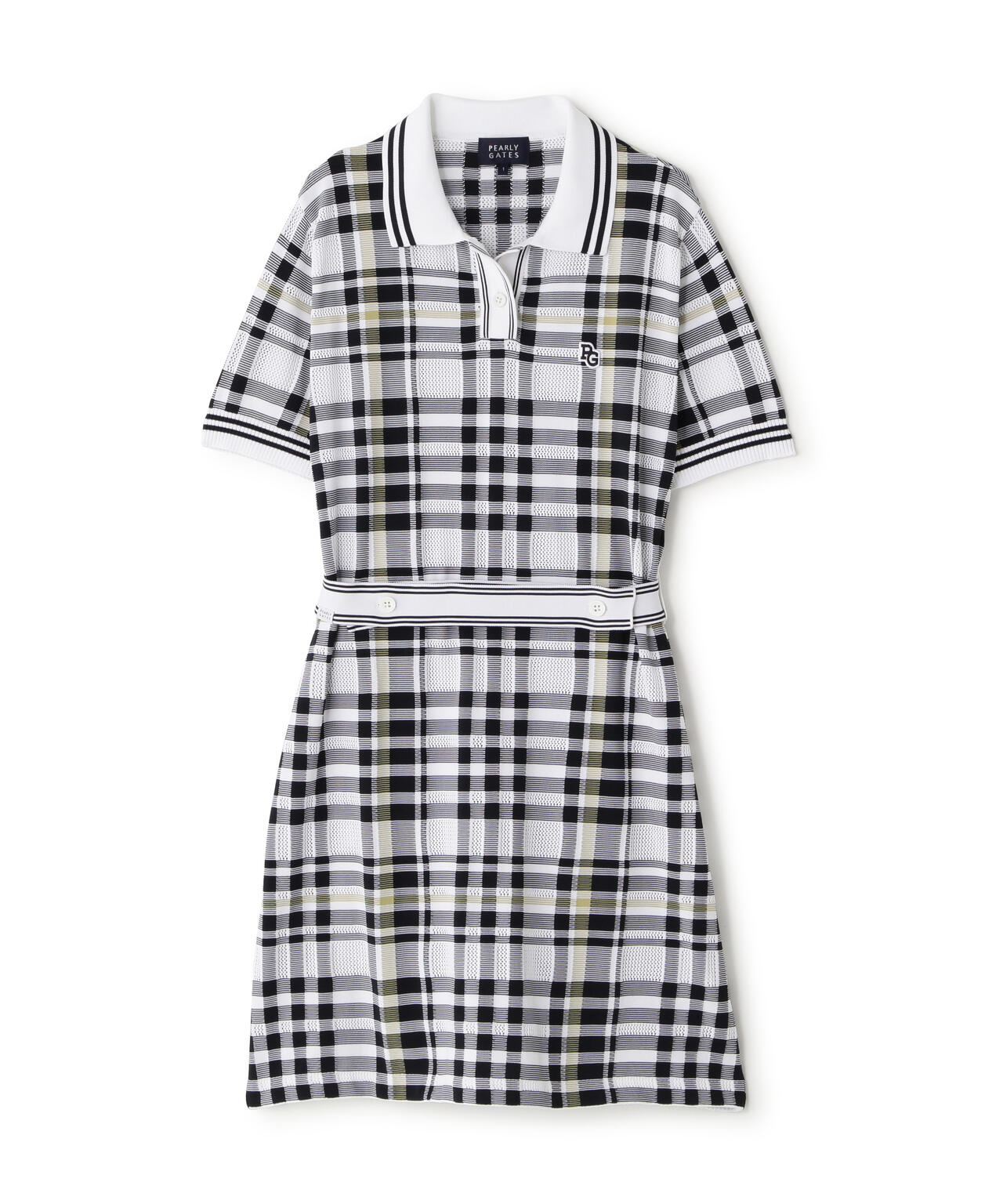 14G天竺半袖ポロワンピース (WOMENS)
