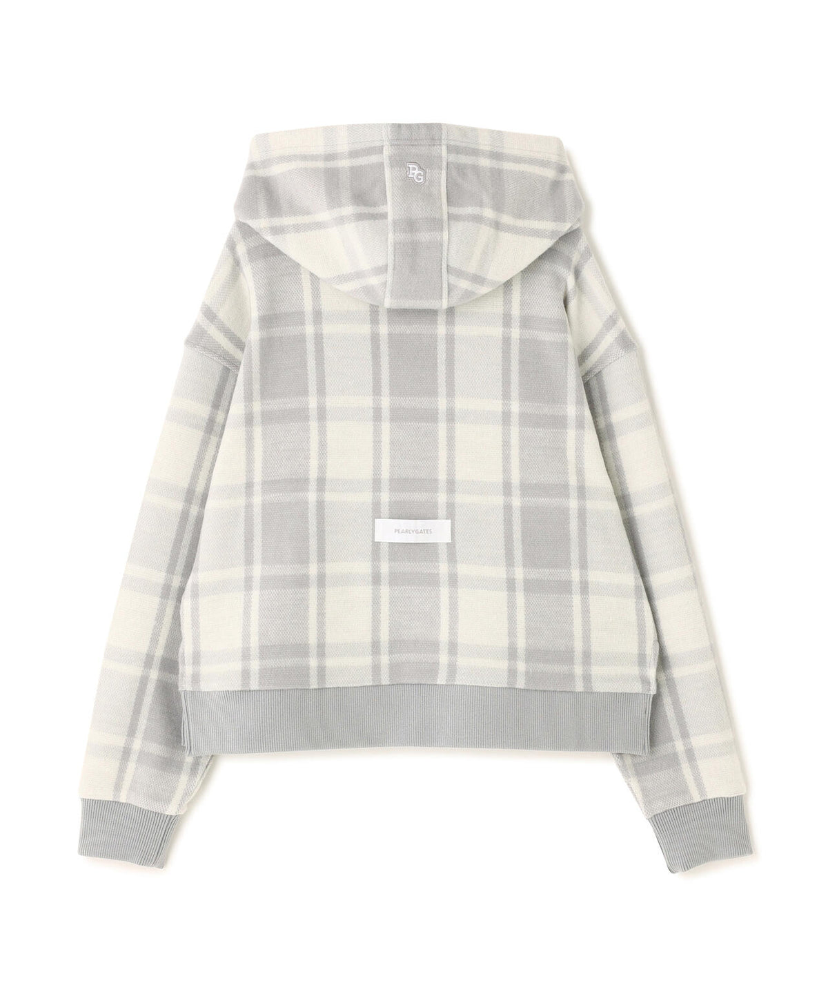 タータンチェック柄/星ジャガード柄 WJQモッサー起毛フーディプルオーバー (WOMENS)