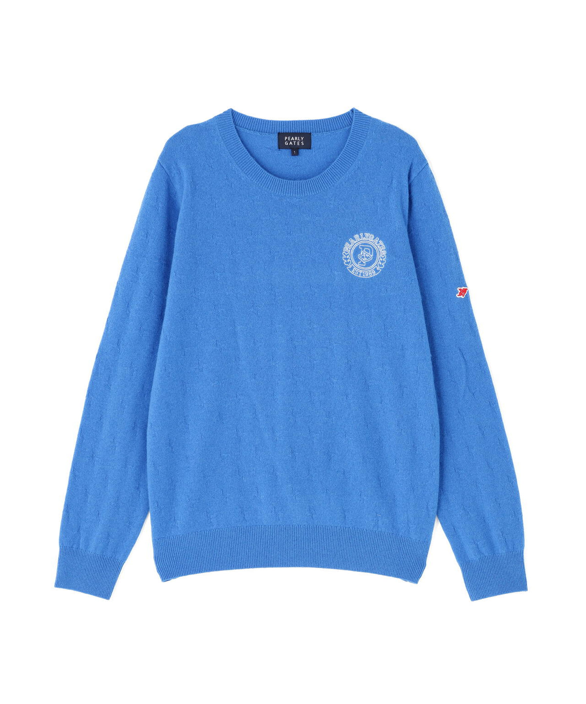 カシミヤ12G天竺クルーネックニットプルオーバー (WOMENS)