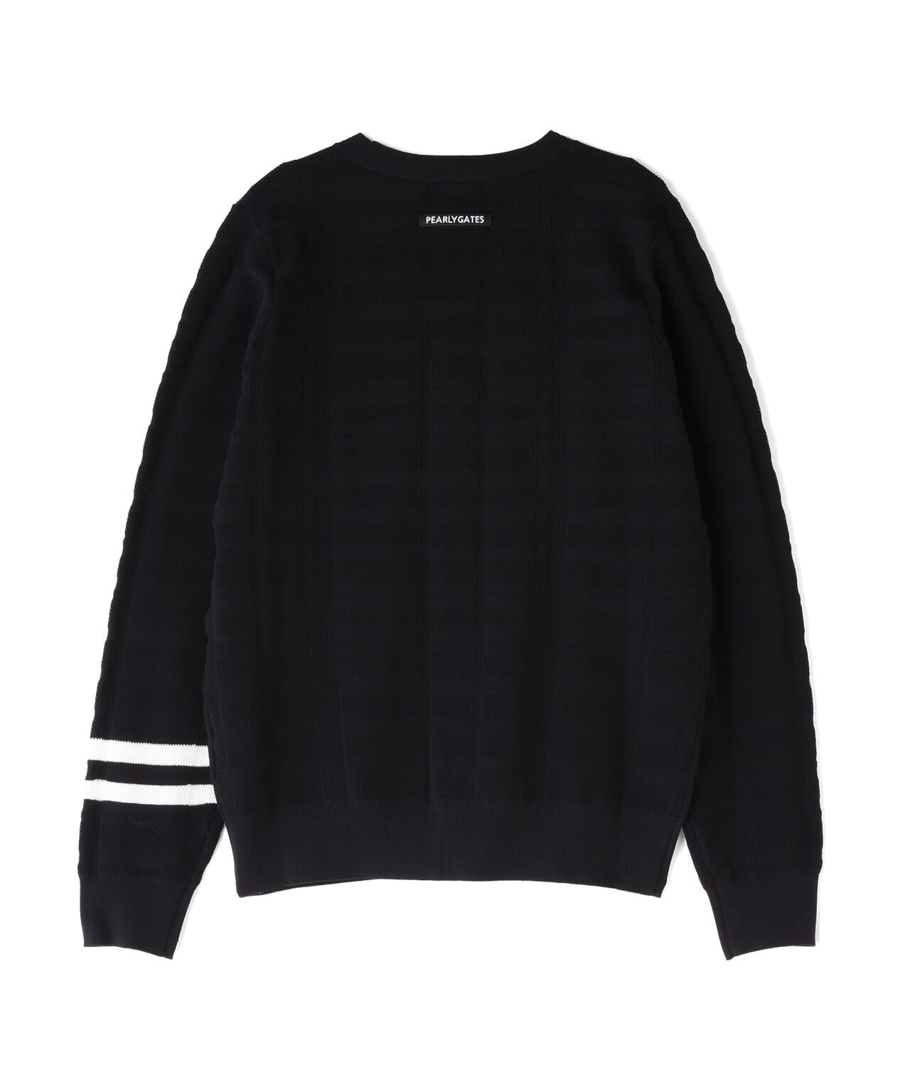 14G地柄ジャガードクルーネックニットプルオーバー (WOMENS)