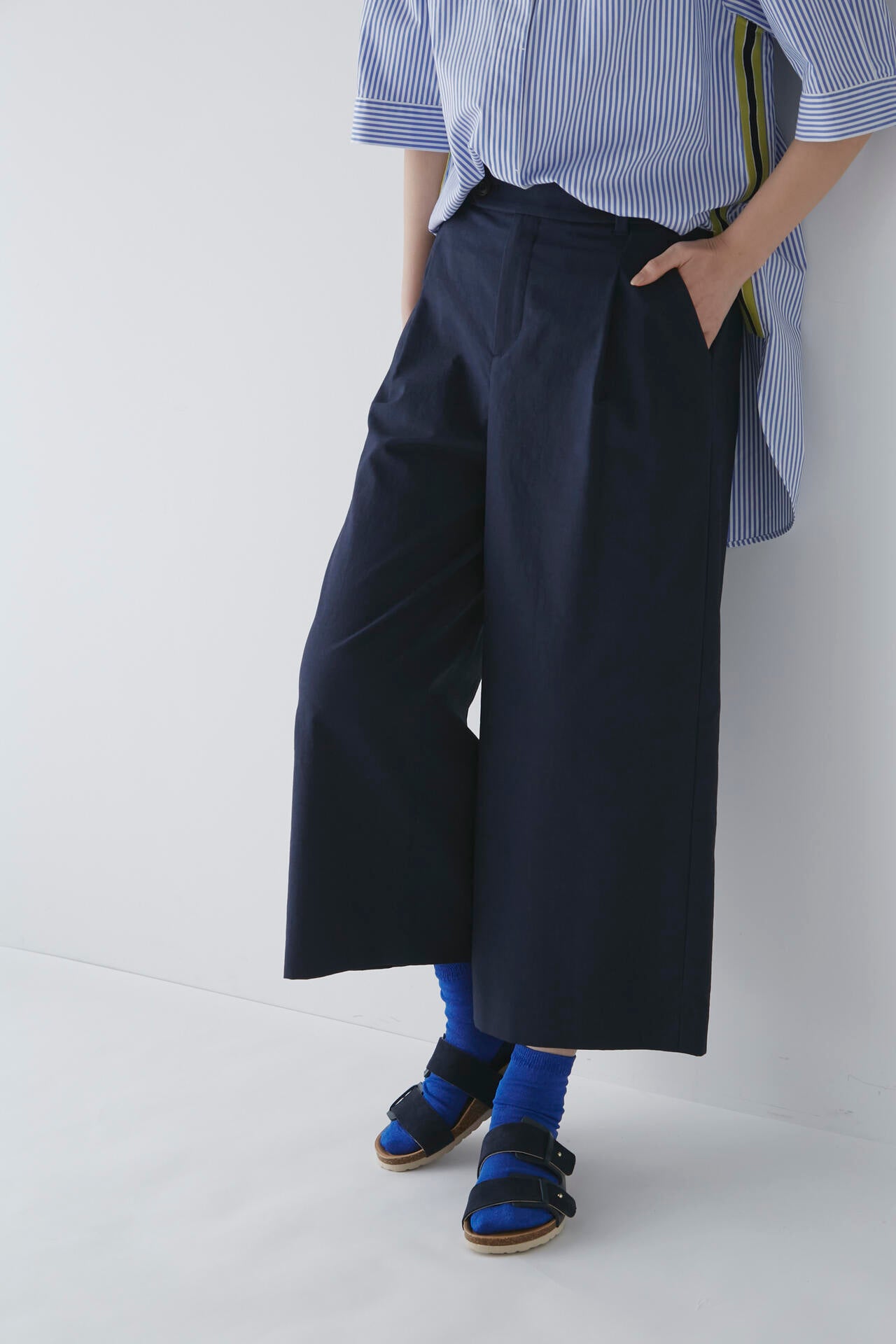 【WEB限定サイズ】クールマックス綿麻オックスパンツ
