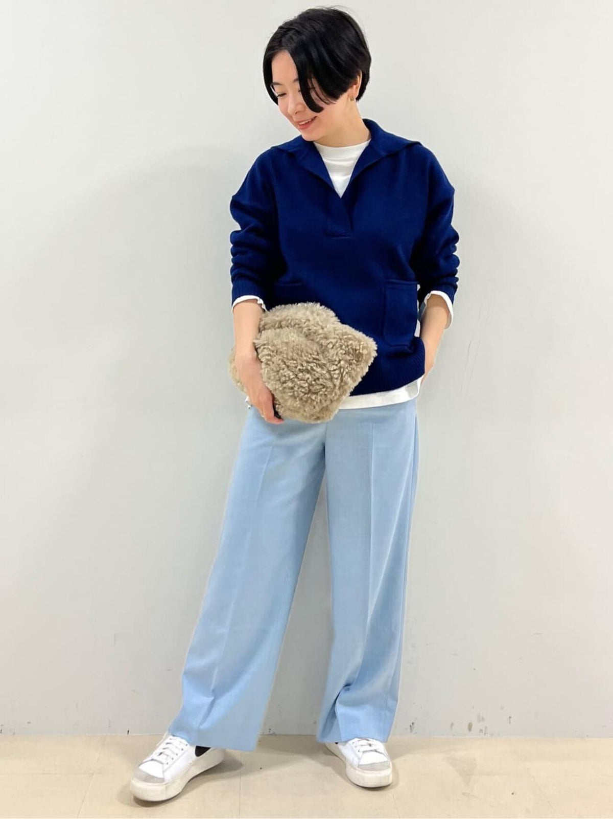 【WEB限定カラー・サイズ】センタープレスセミワイドパンツ