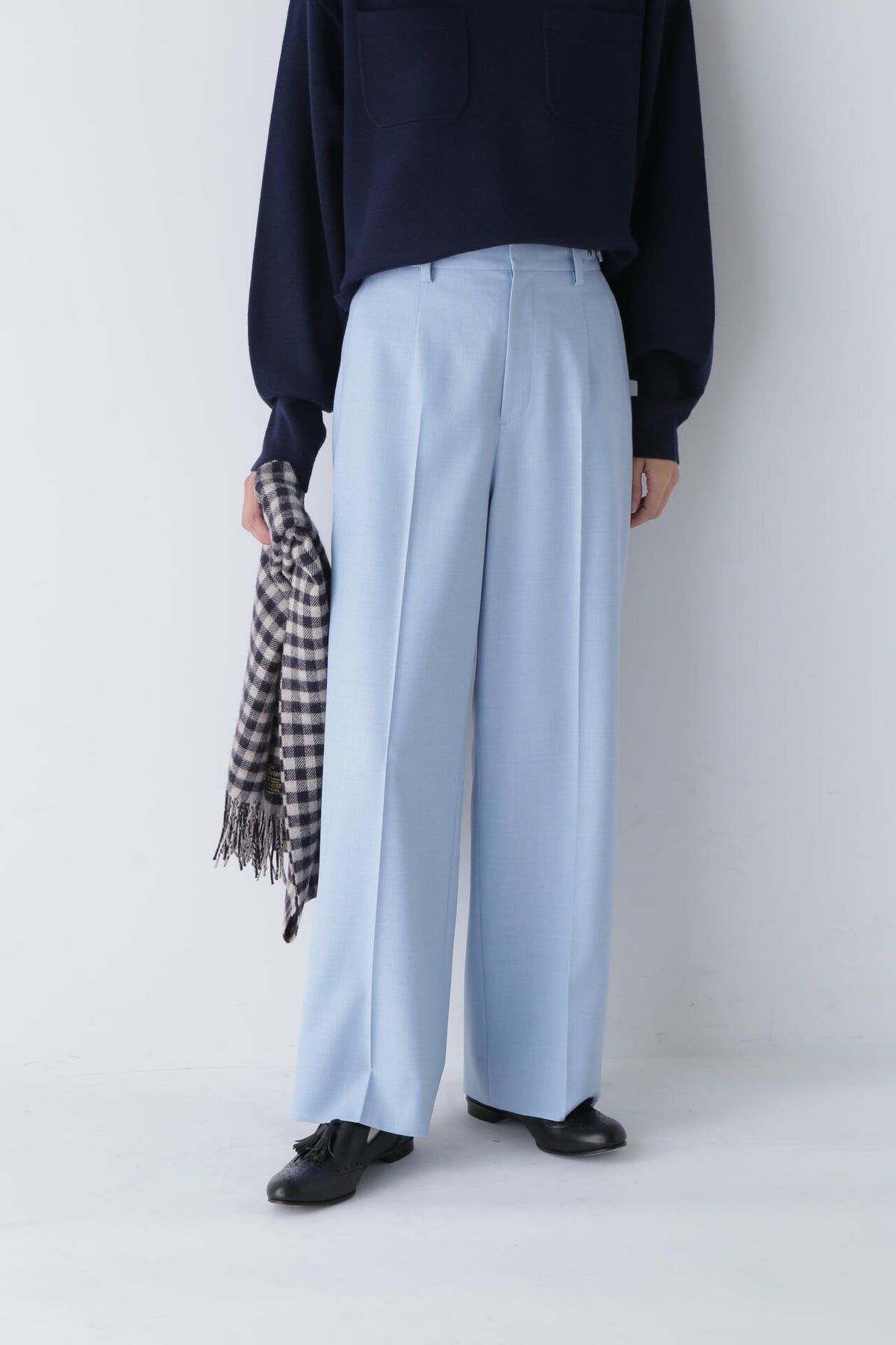 【WEB限定カラー・サイズ】センタープレスセミワイドパンツ