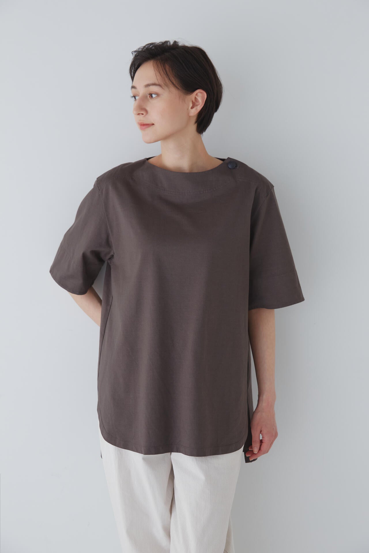 ハイゲージコットン天竺Tシャツ