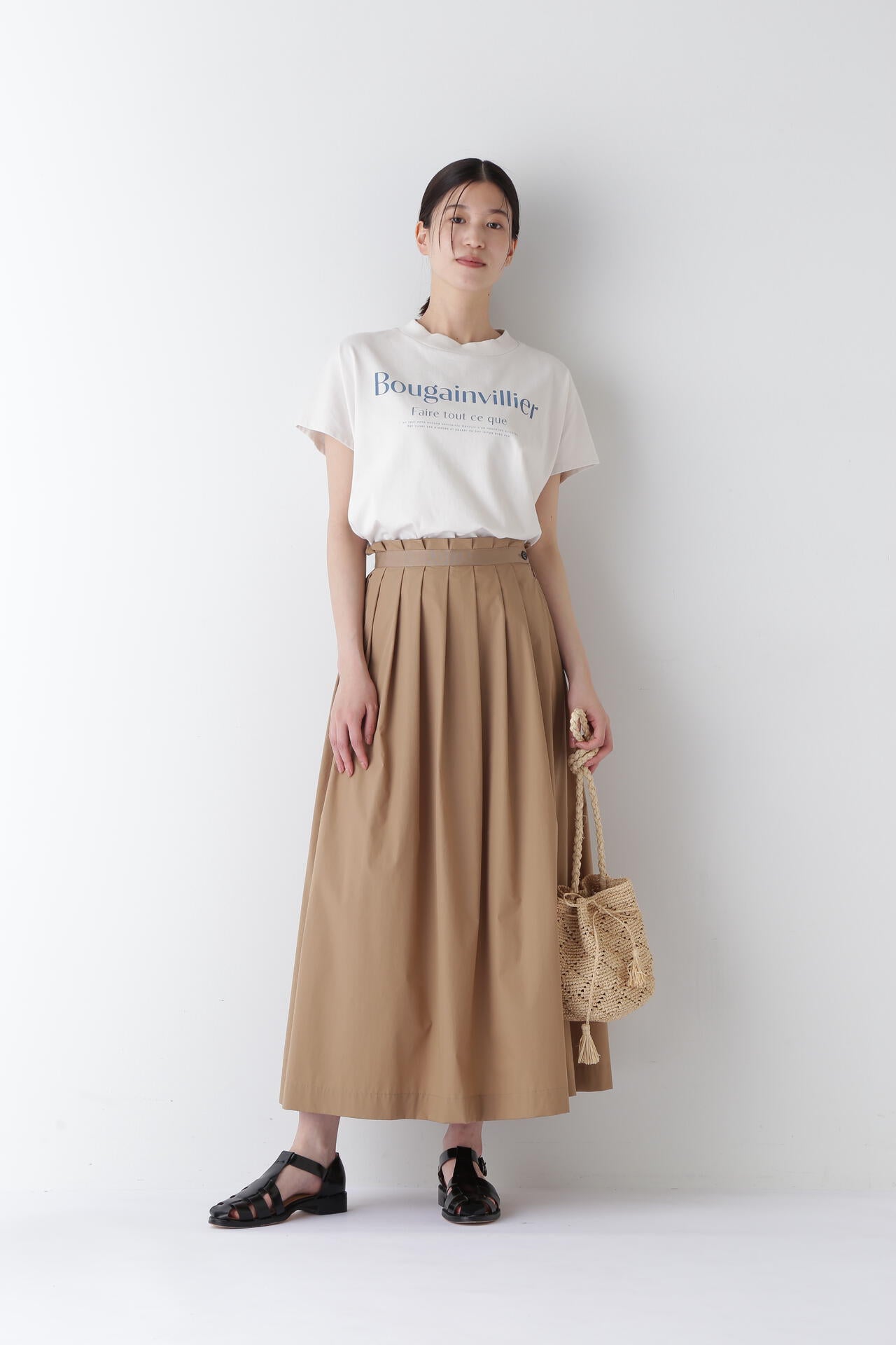 【WEB限定サイズ】コットンPEタックスカート