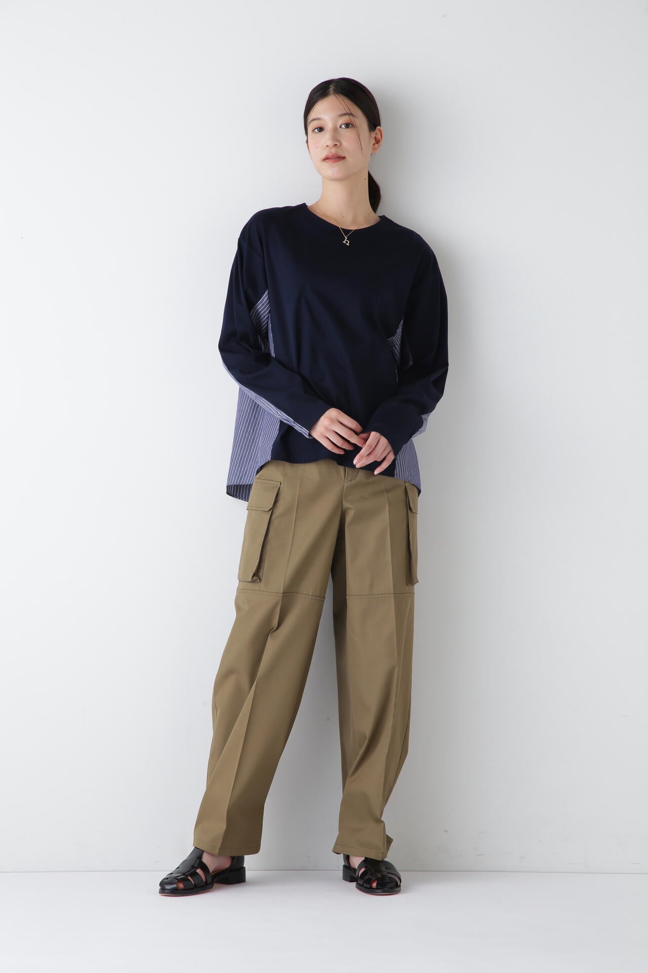 60/2コットンギャバパンツ