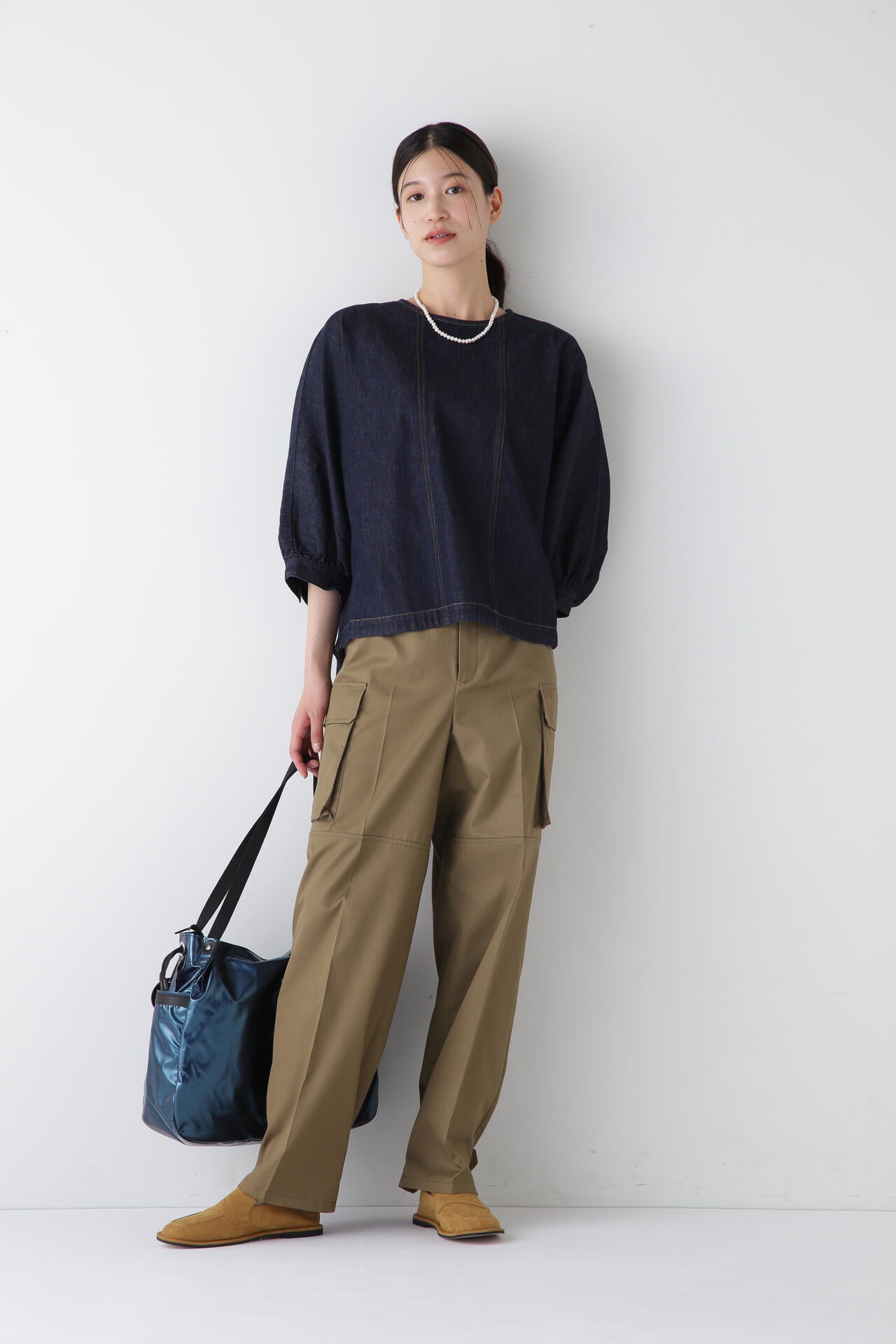 60/2コットンギャバパンツ