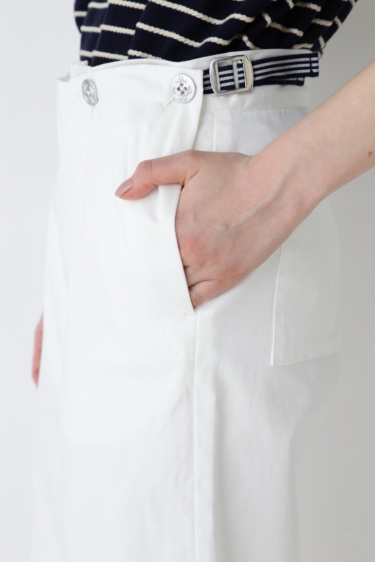 【WEB限定】NATIC サテンストレッチパンツ