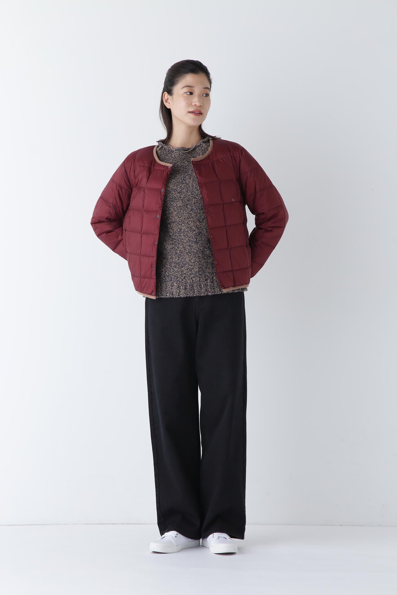 【WEB・一部店舗限定サイズ】TAION×hwコラボ クルーネックボタンダウンジャケット