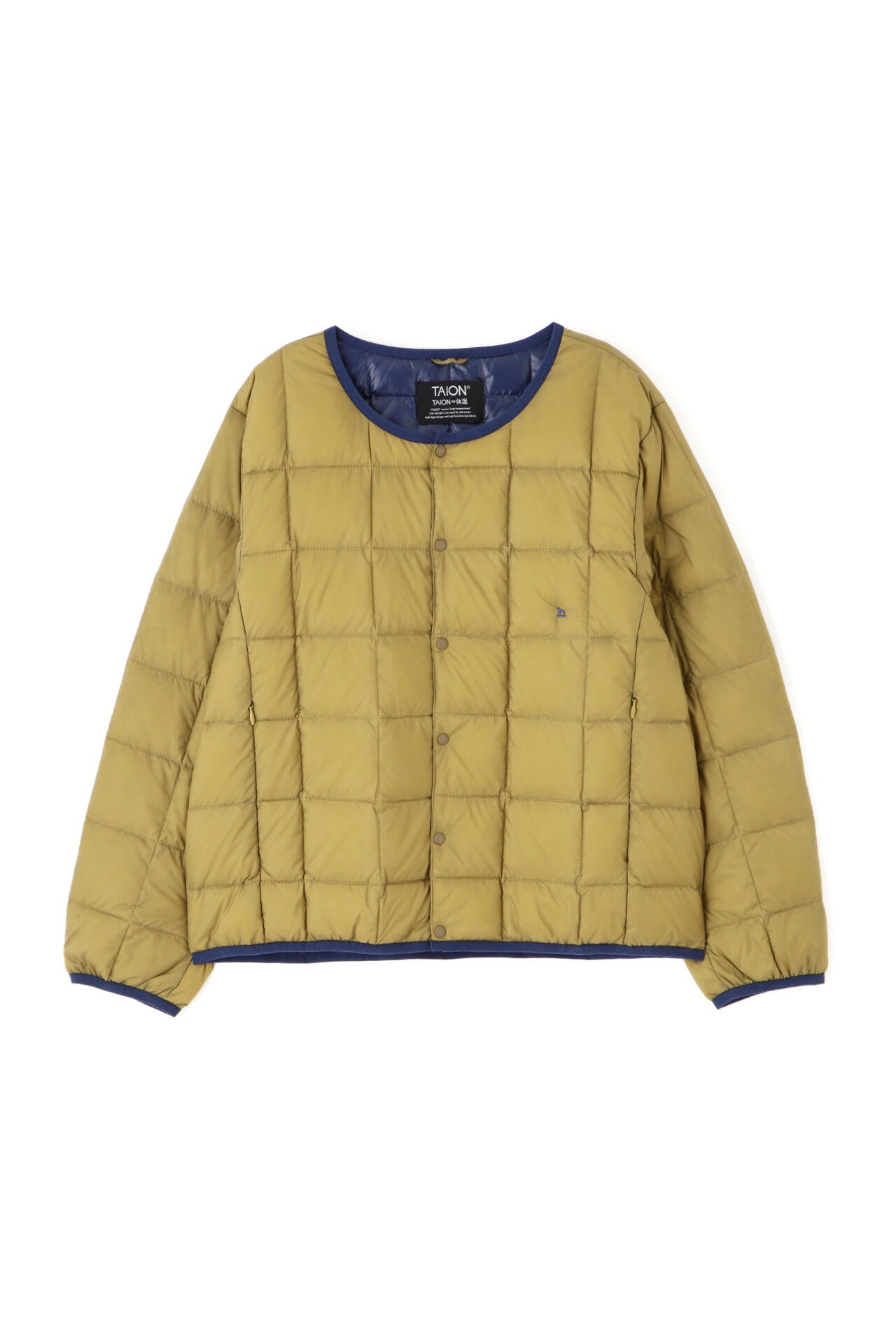 【WEB・一部店舗限定サイズ】TAION×hwコラボ クルーネックボタンダウンジャケット