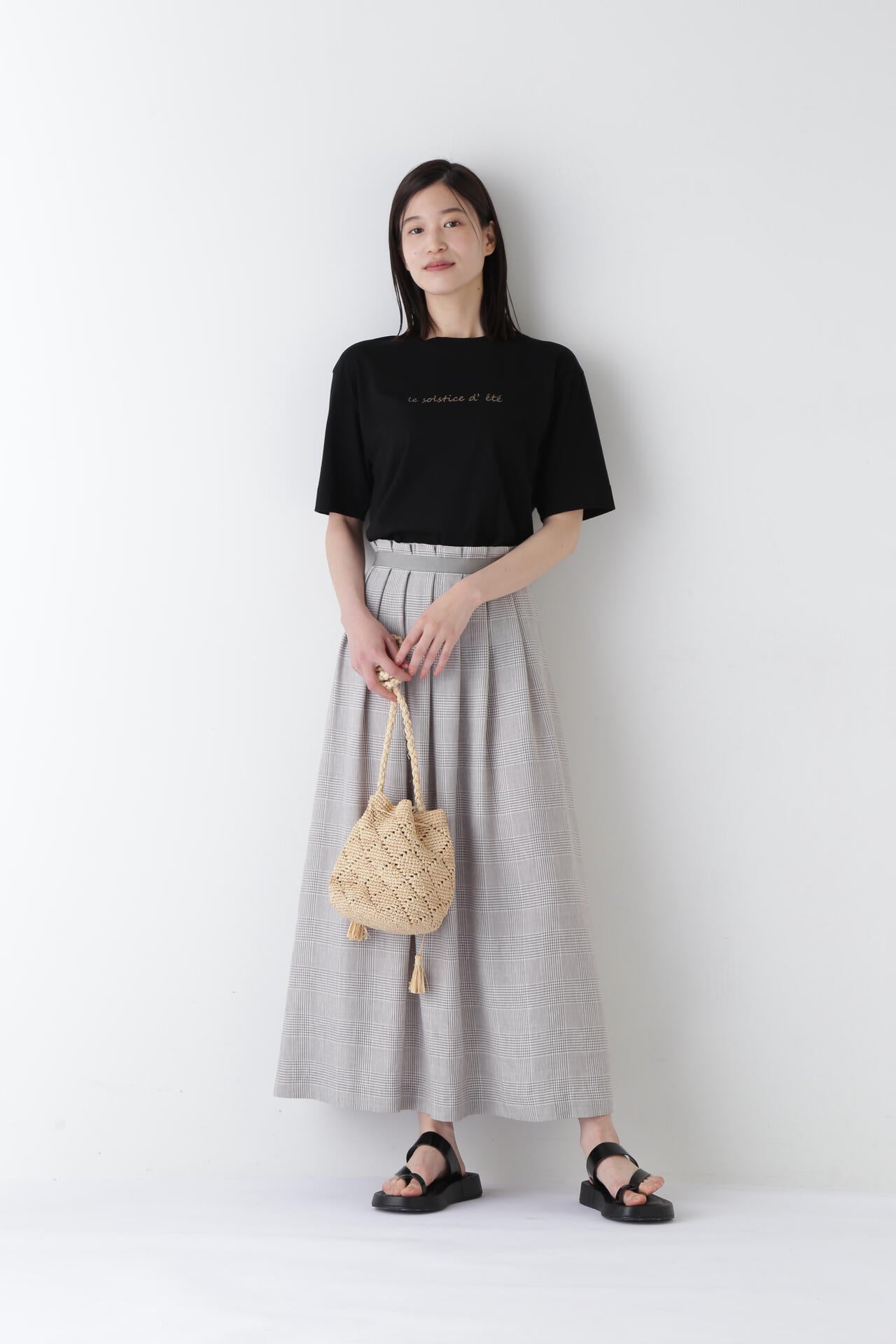 メッセージロゴプリントTシャツ