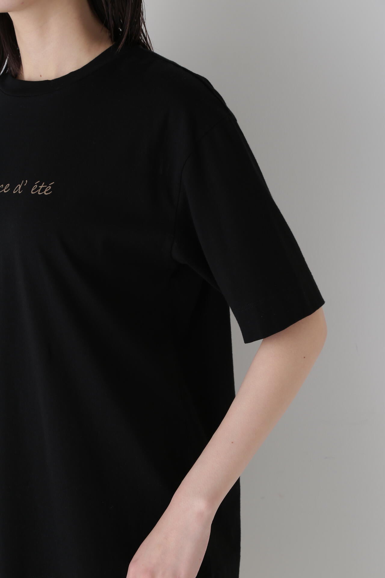 メッセージロゴプリントTシャツ