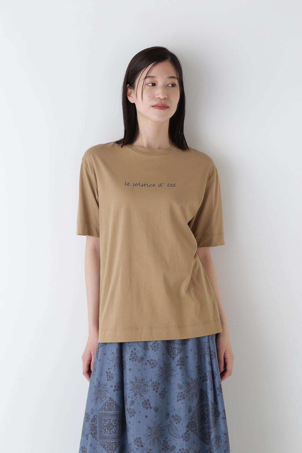 メッセージロゴプリントTシャツ