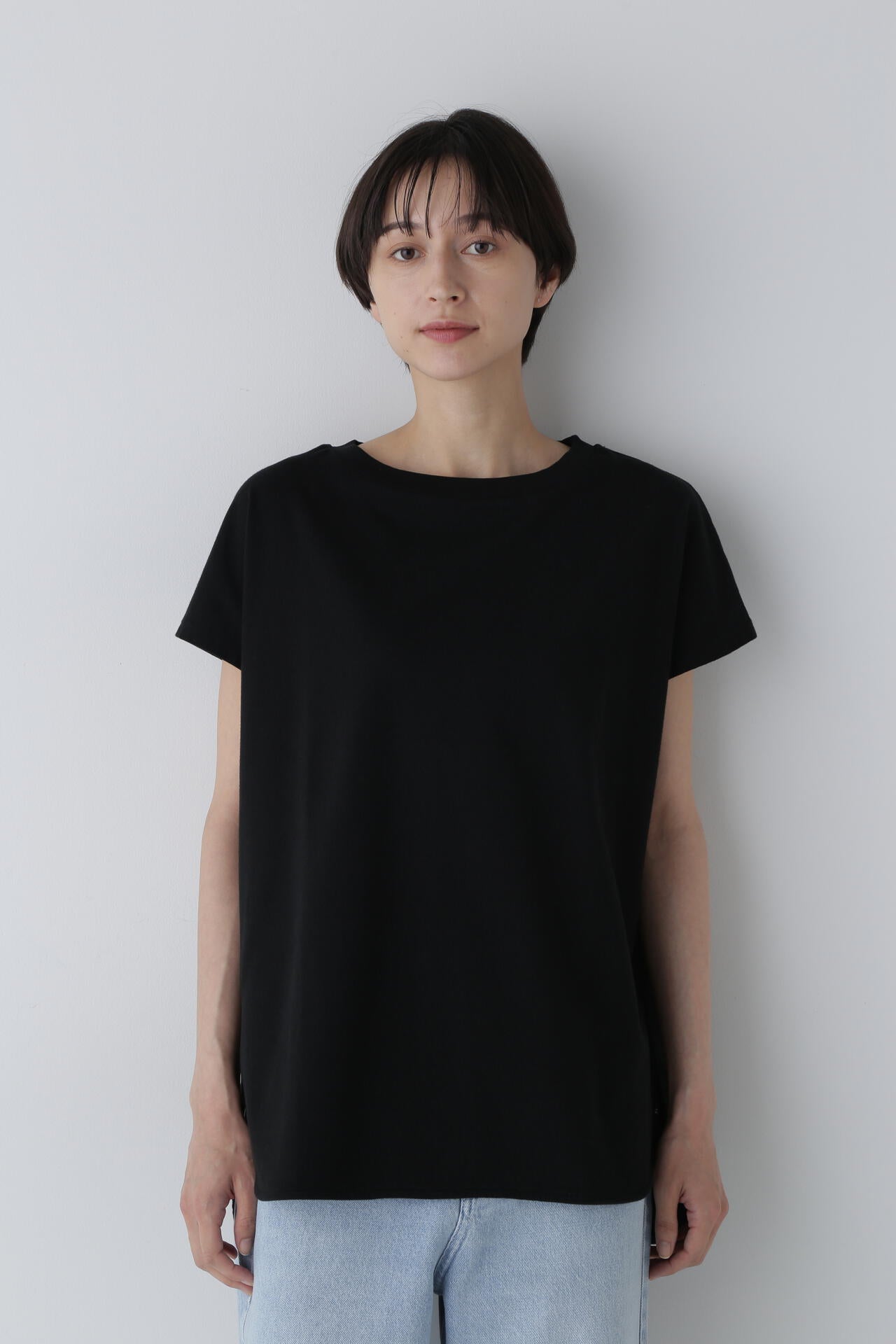 フレンチスリーブ天竺Tシャツ
