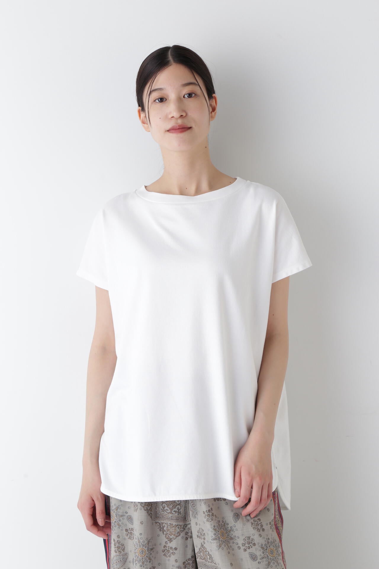 フレンチスリーブ天竺Tシャツ