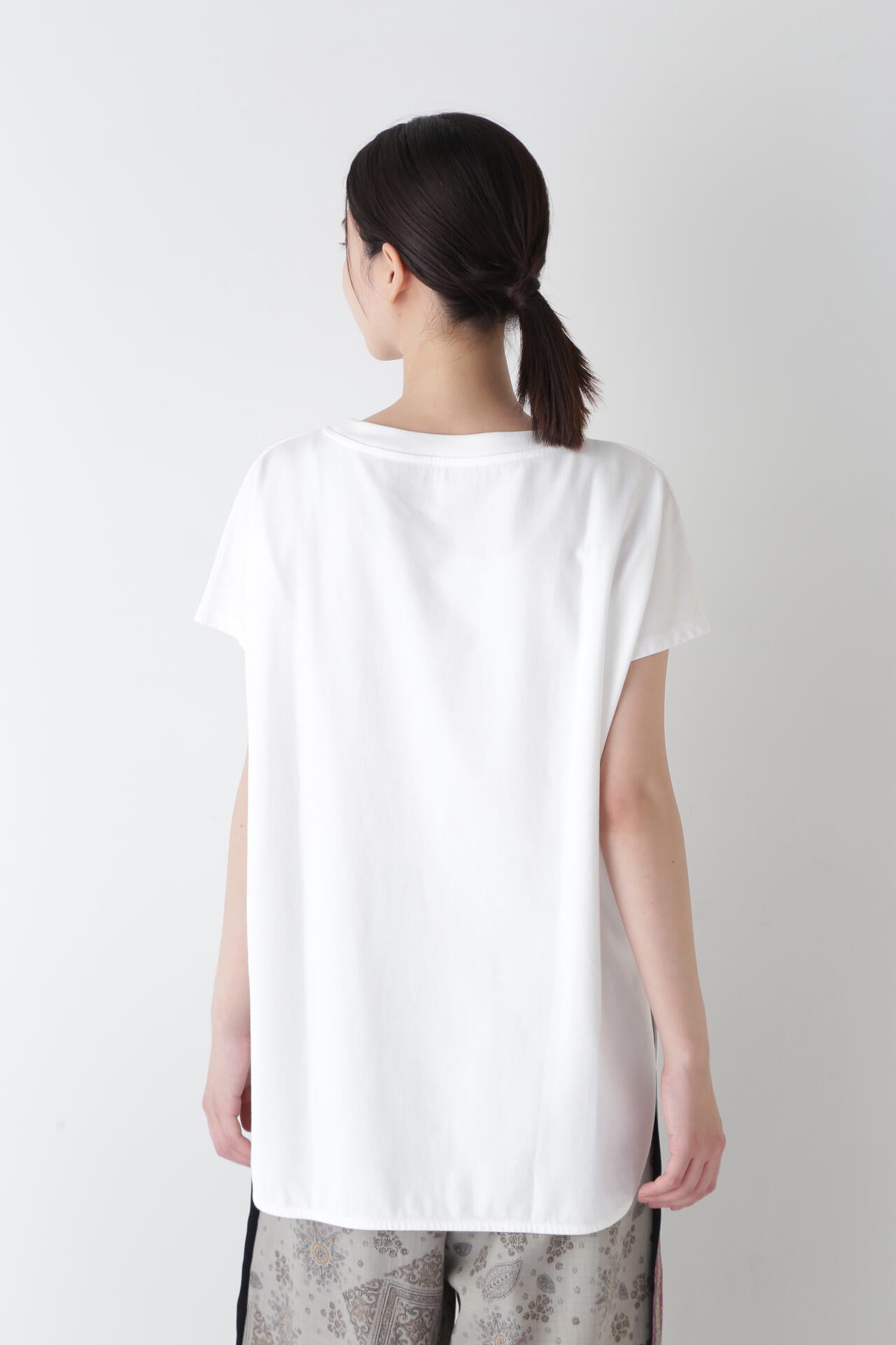 フレンチスリーブ天竺Tシャツ