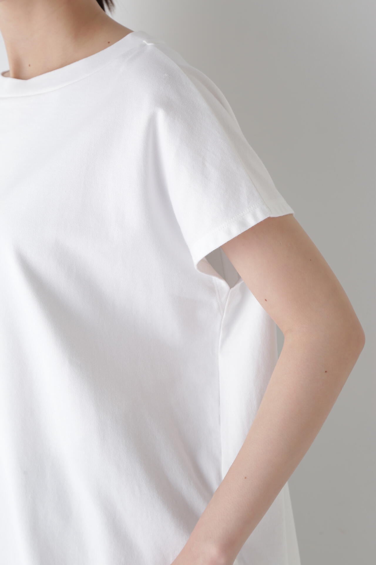 フレンチスリーブ天竺Tシャツ