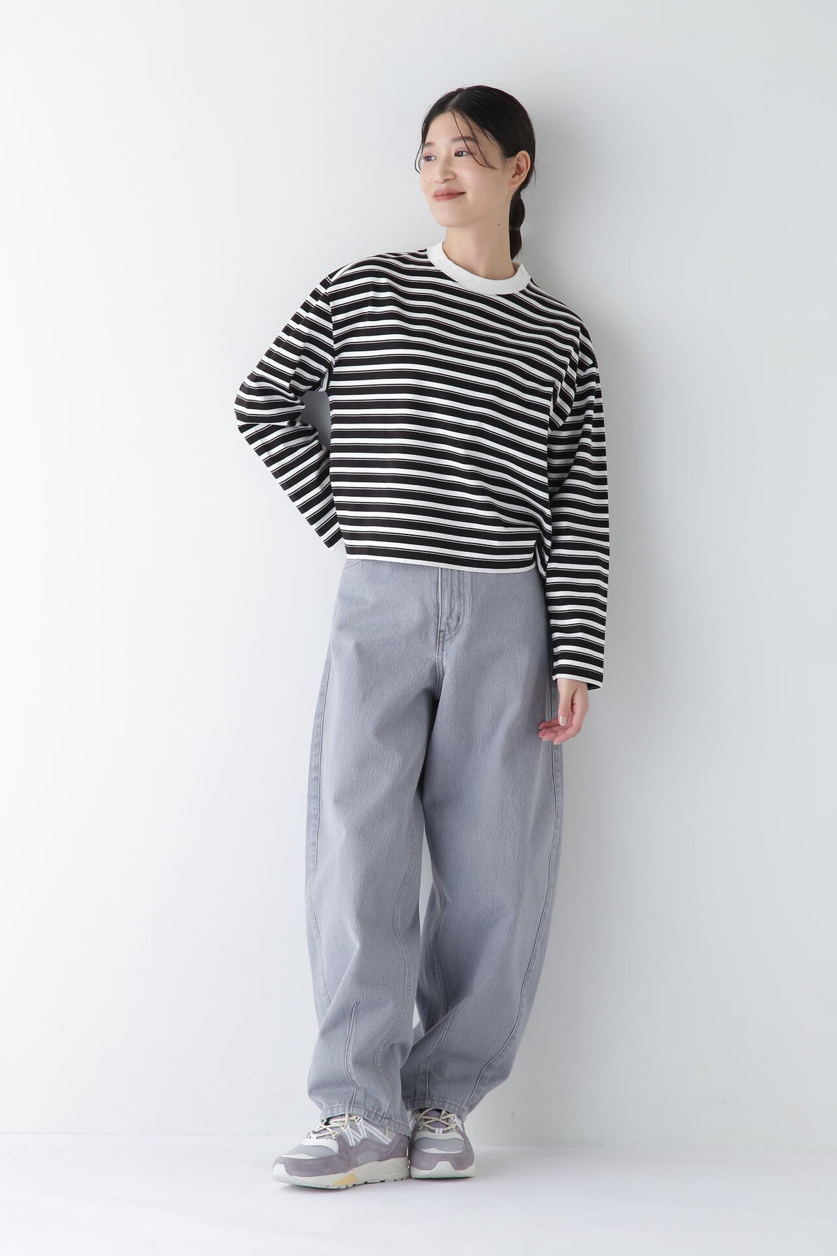 ボーダーボックスTシャツ