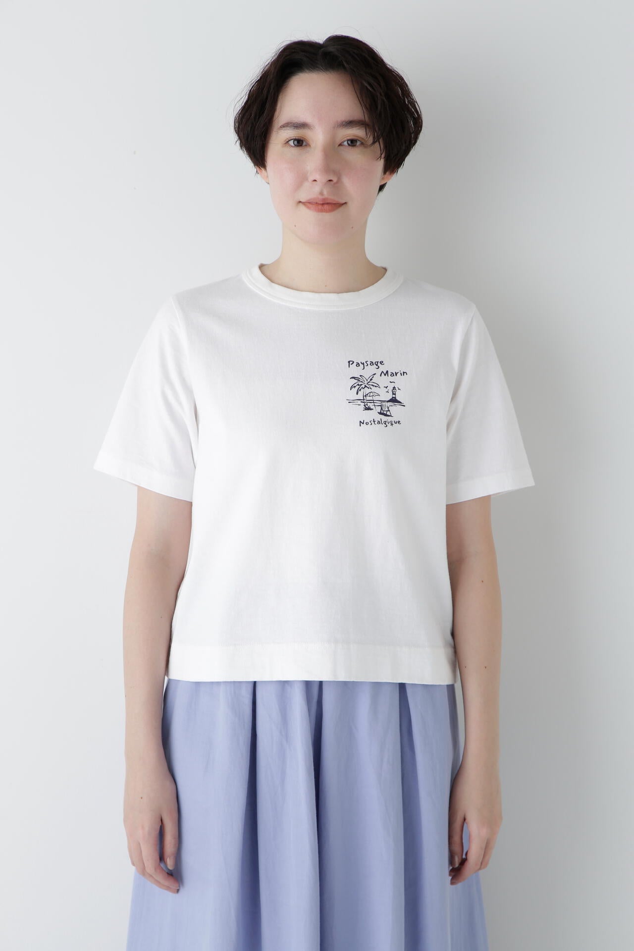 リサイクルコットン度詰天竺Tシャツ