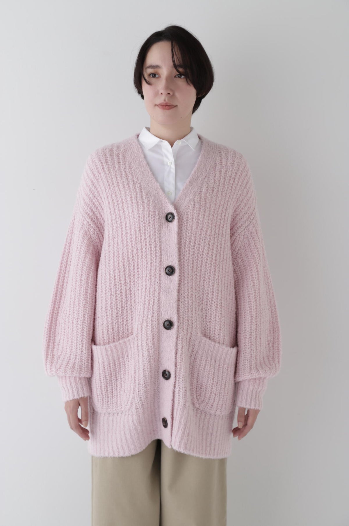 【WEB限定】【kazumiコラボ】ブークレ片畦2WAYはおりロングVer