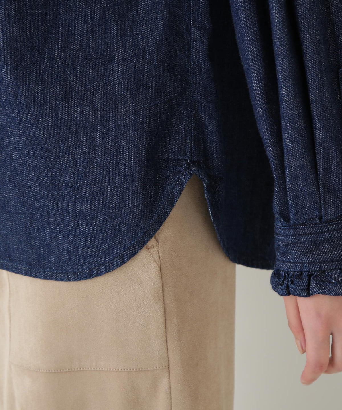 【Healthy Denimコラボ】デニムボウタイブラウス