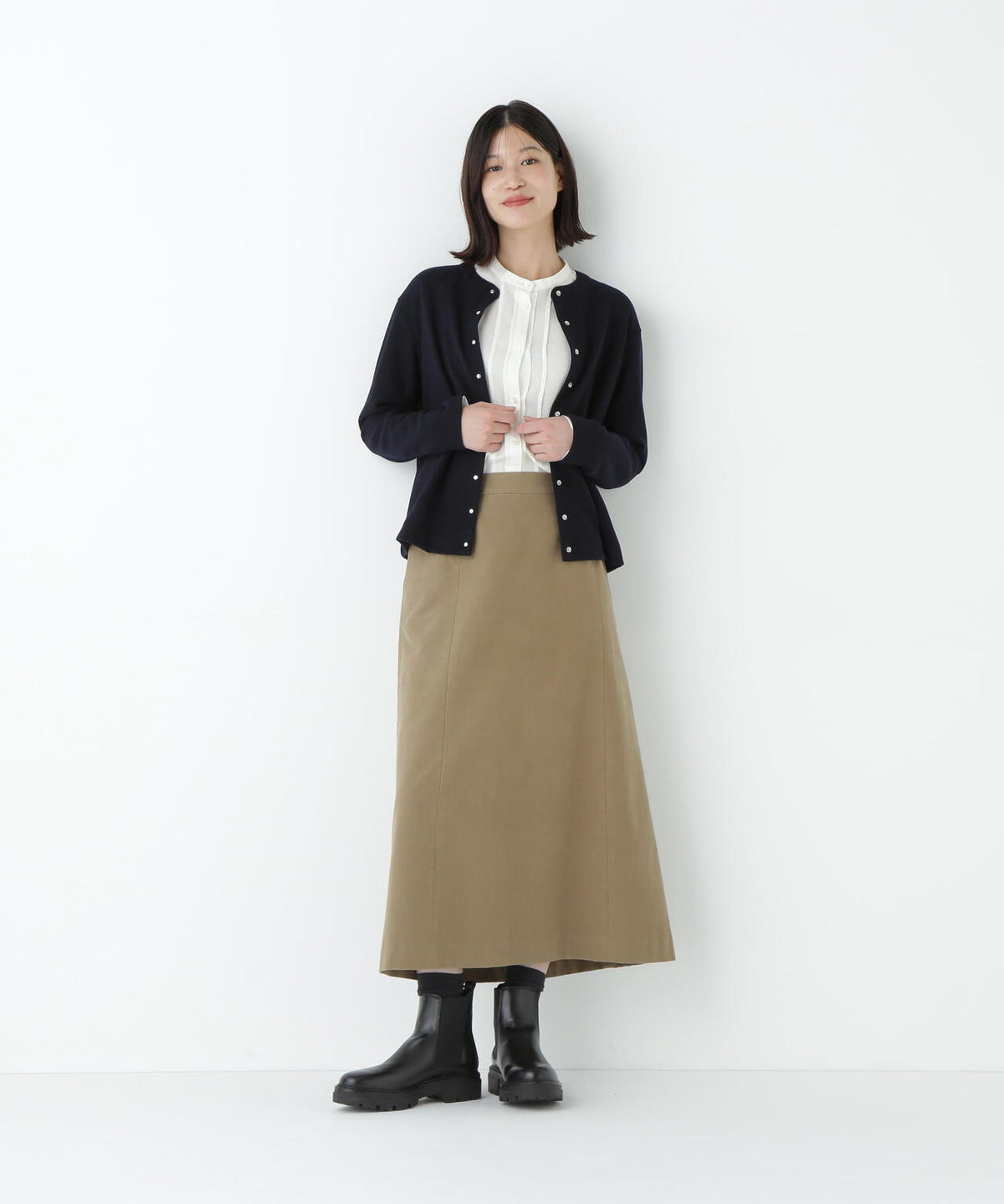 ライトモールスキンAラインスカート