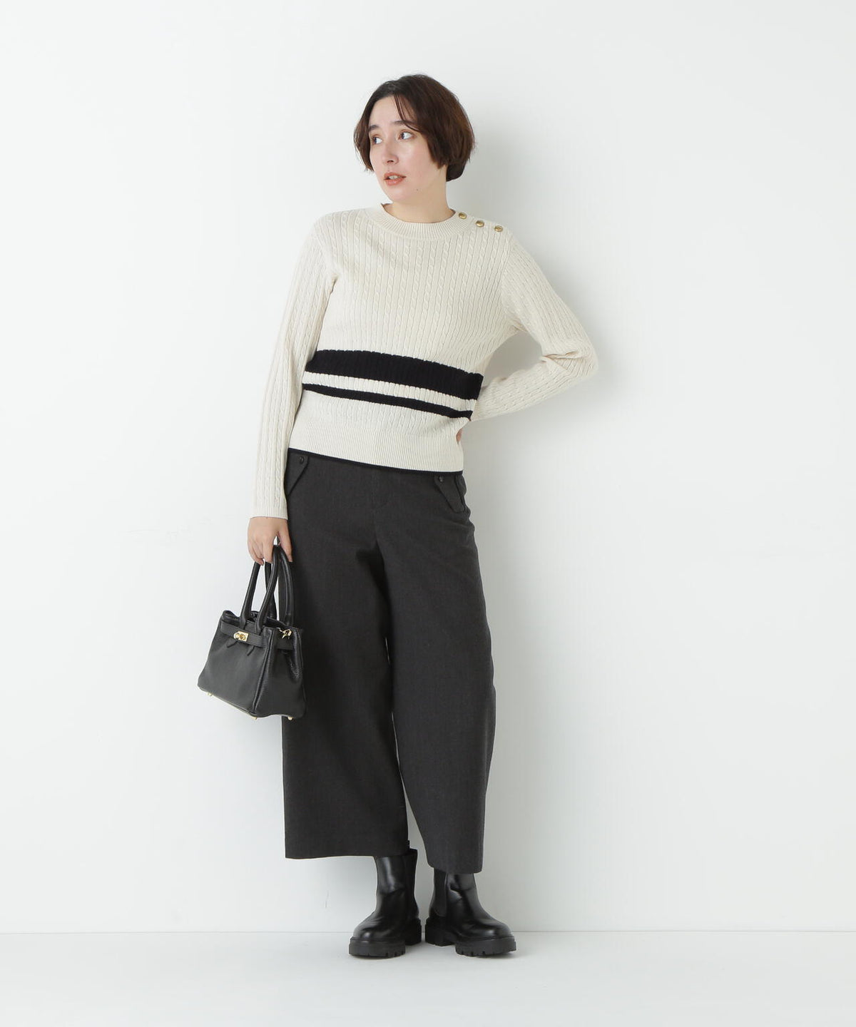 ≪マルチサイズ展開≫TOPツイルガウチョパンツ