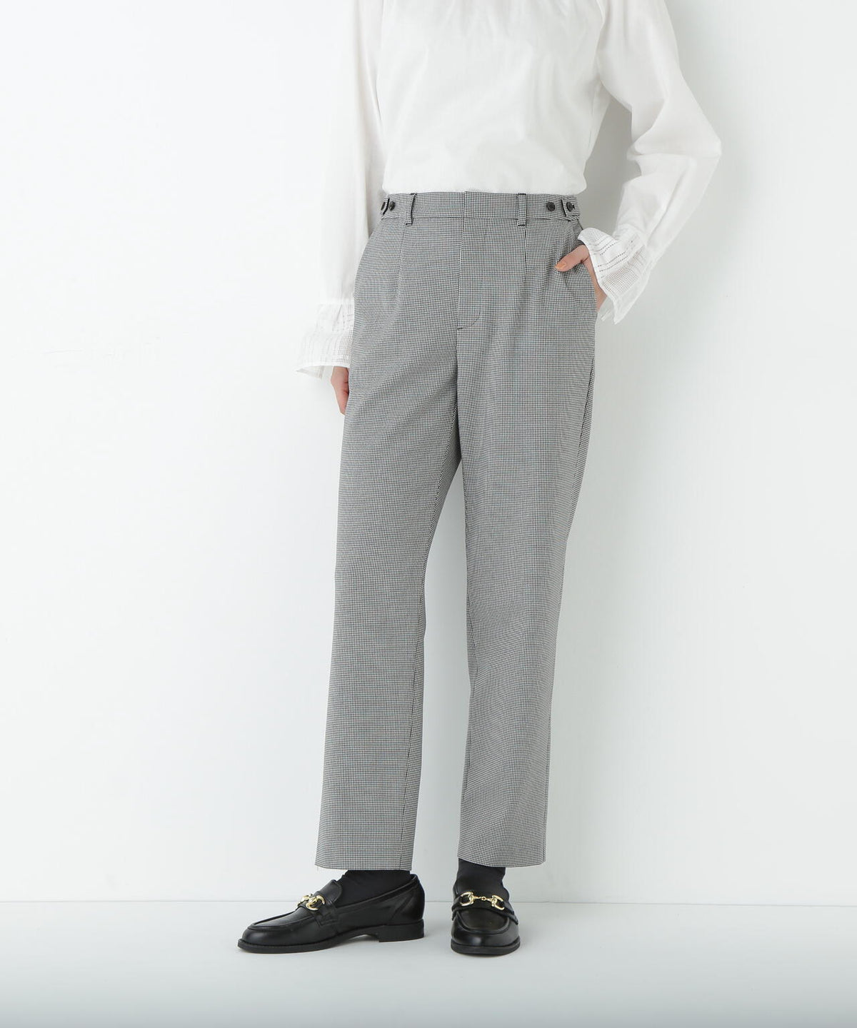 ≪ウォーム素材≫裏起毛ストレートパンツ