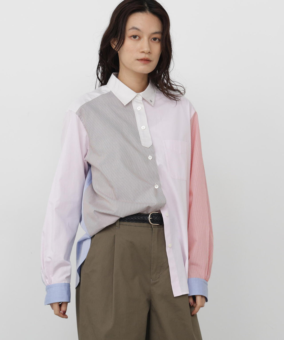 165cm/B:77cm/W:57cm/H:79cm 着用サイズ:M