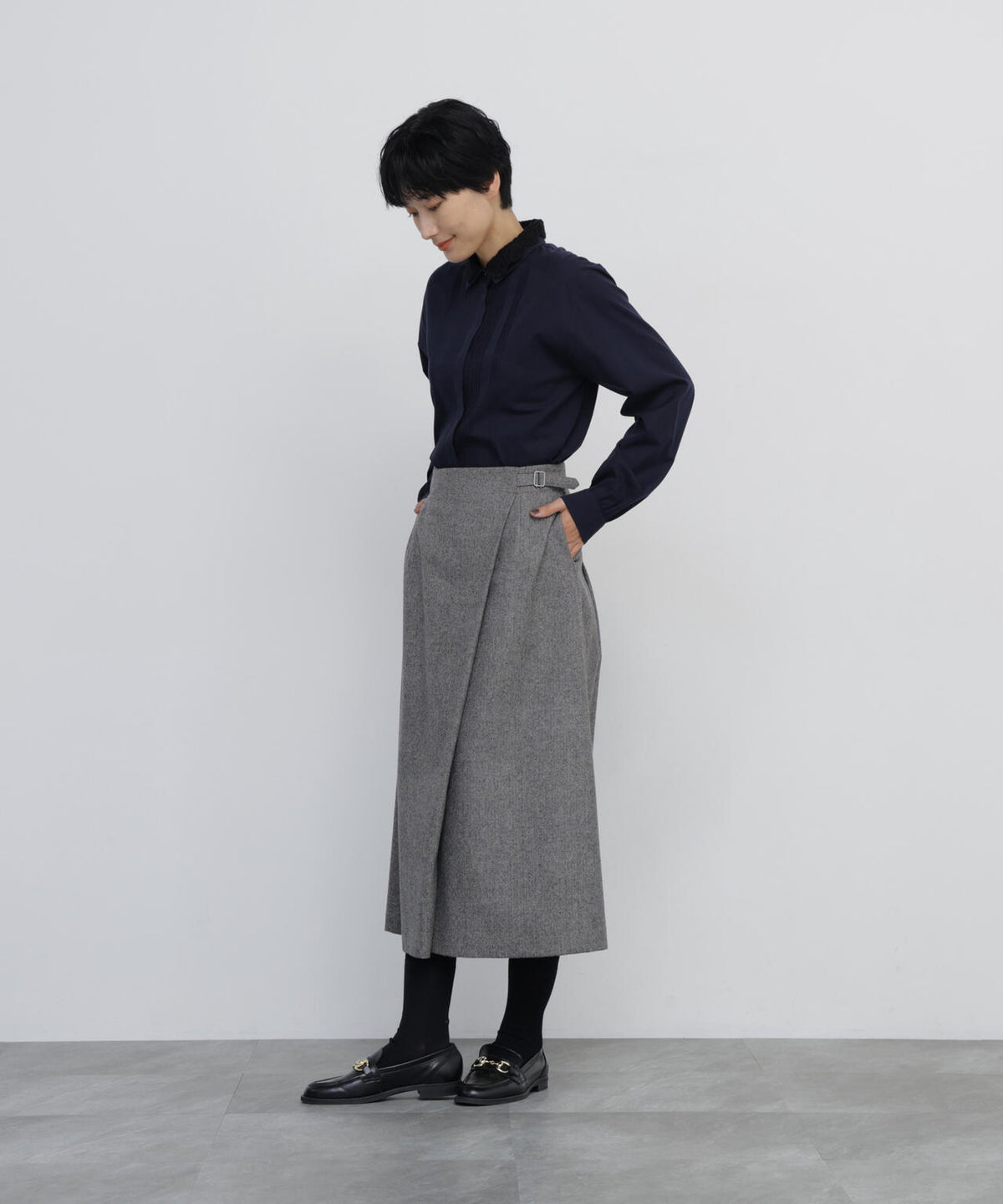 166cm B/78 W/58 H/86 着用サイズ:M