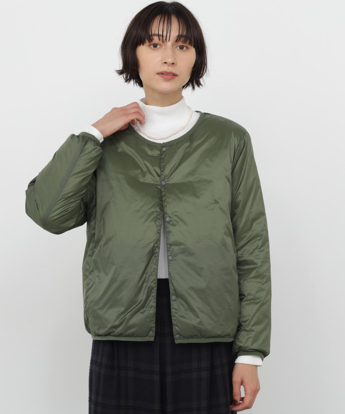 《大人気!/ TAIONコラボ》クルーネックボタンジャケット