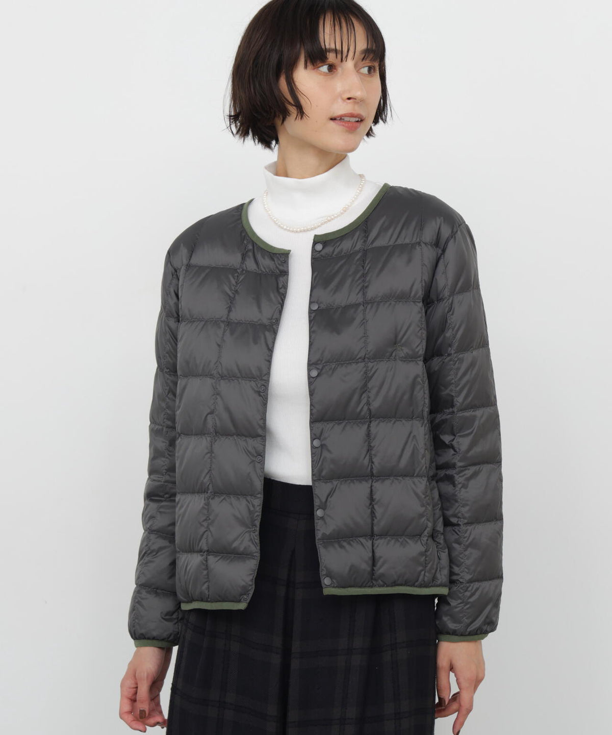 《大人気!/ TAIONコラボ》クルーネックボタンジャケット