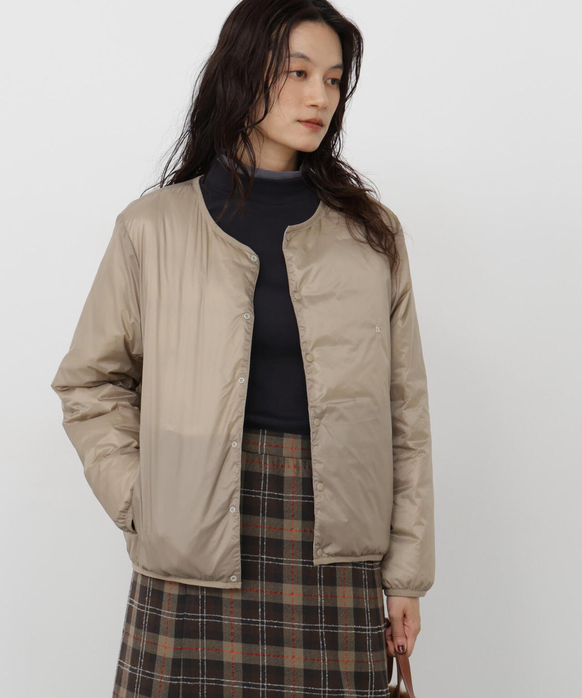 165cm/B:77cm/W:57cm/H:79cm 着用サイズ:M