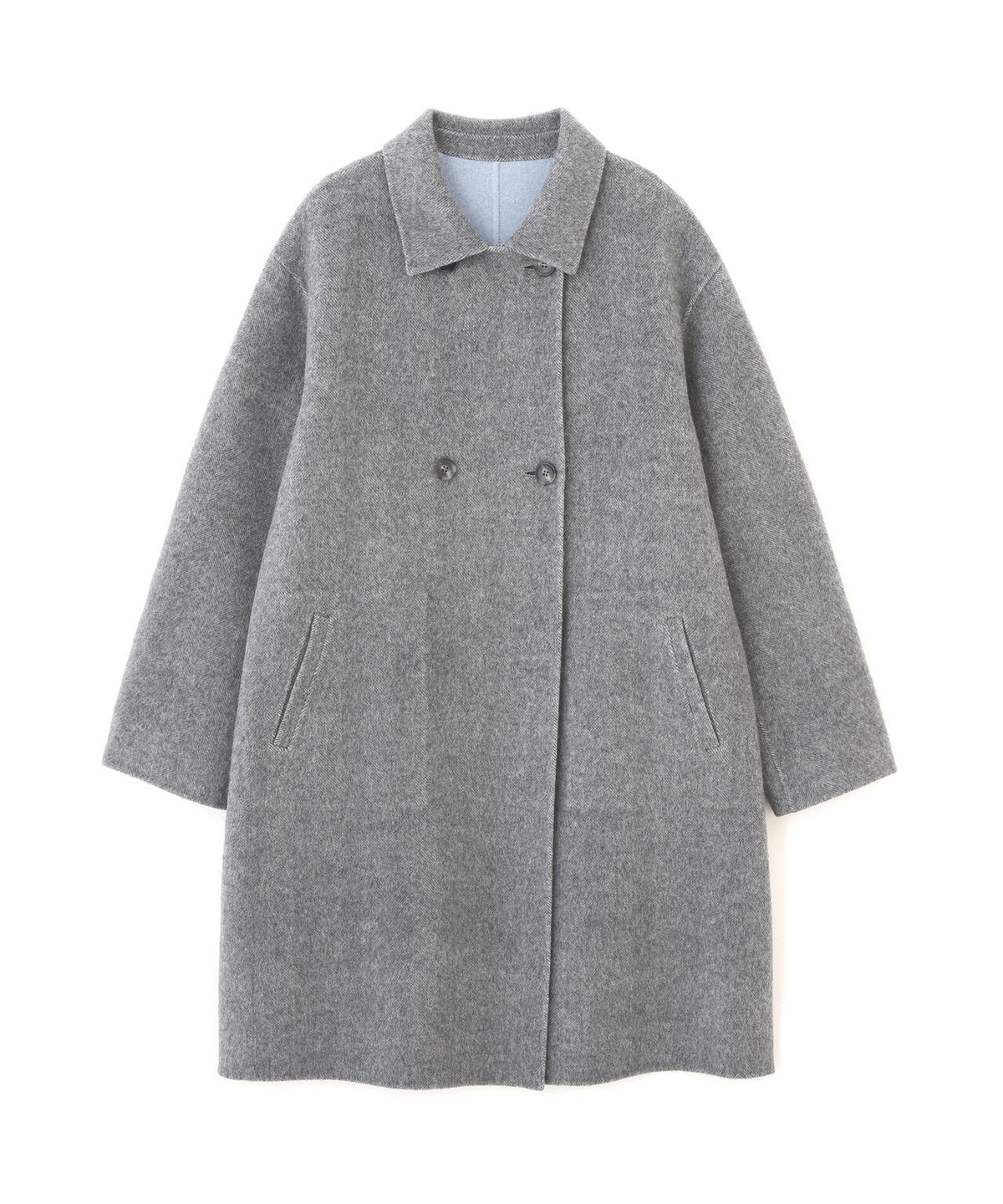 《名品 / リバーシブル着用可》リバー ダブルステンカラーコート