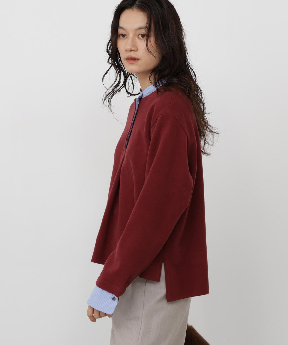 165cm/B:77cm/W:57cm/H:79cm 着用サイズ:M