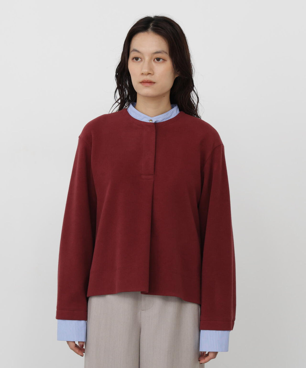 165cm/B:77cm/W:57cm/H:79cm 着用サイズ:M
