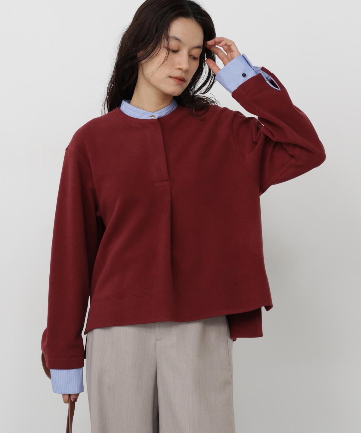 165cm/B:77cm/W:57cm/H:79cm 着用サイズ:M