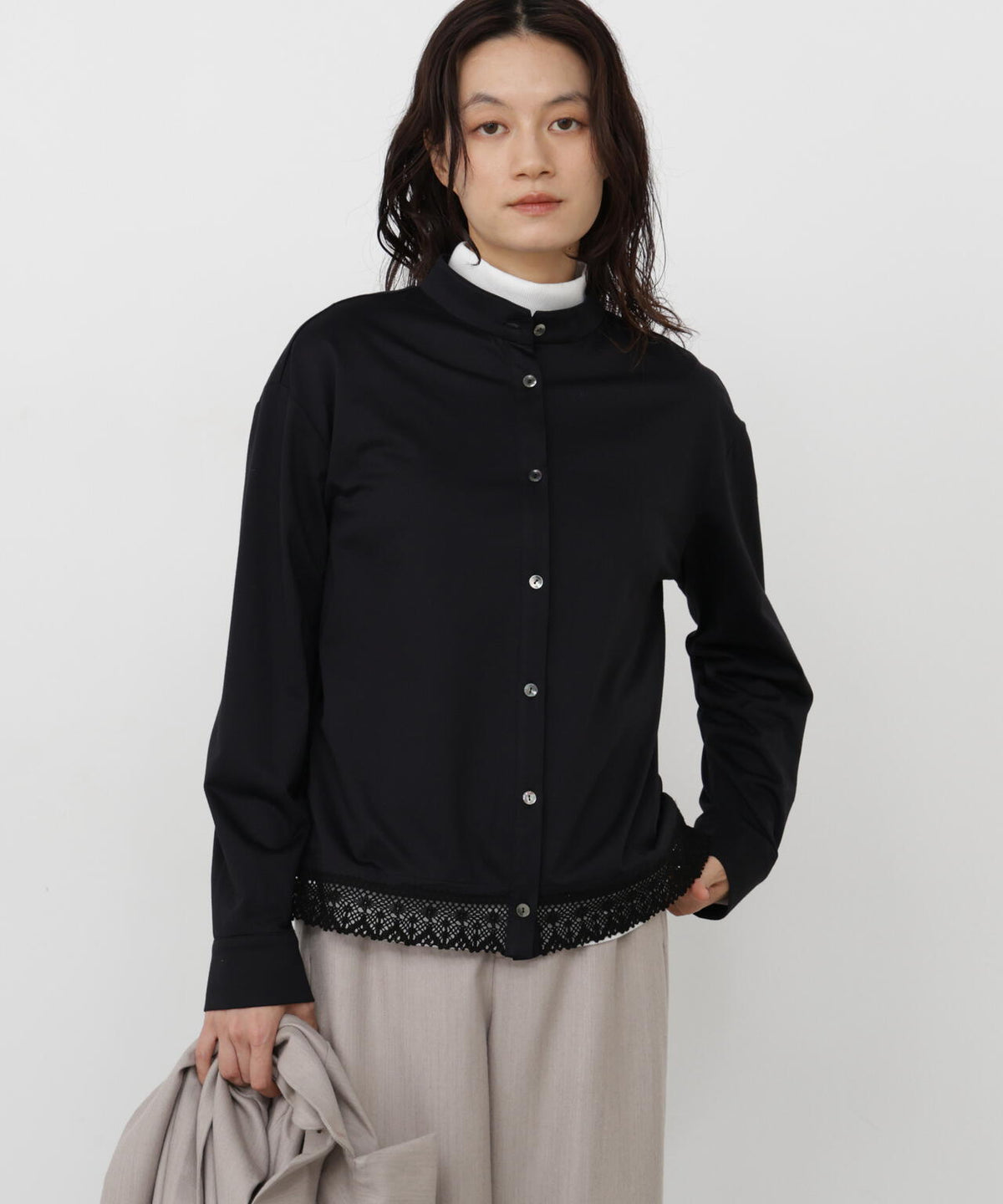 165cm/B:77cm/W:57cm/H:79cm 着用サイズ:M