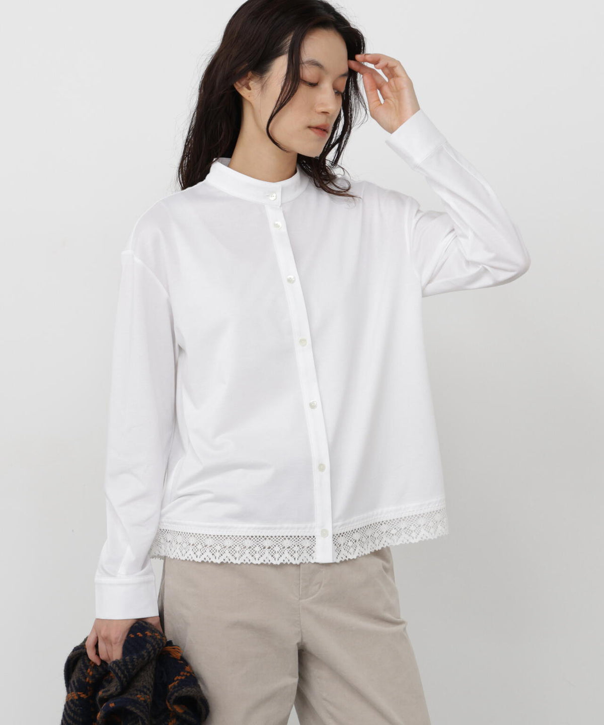165cm/B:77cm/W:57cm/H:79cm 着用サイズ:M