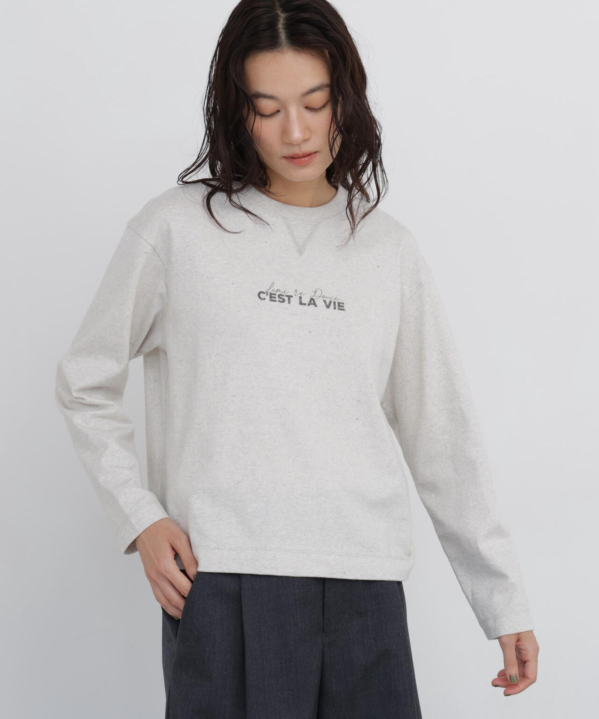 《リサイクル素材使用》TSUNAGU ロングスリーブTシャツ