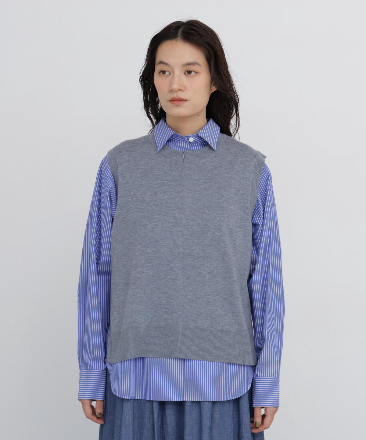 165cm/B:77cm/W:57cm/H:79cm 着用サイズ:M