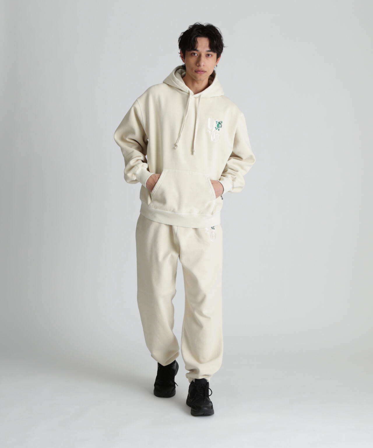 【YORF(ヨルフ)】裏起毛リブパンツ