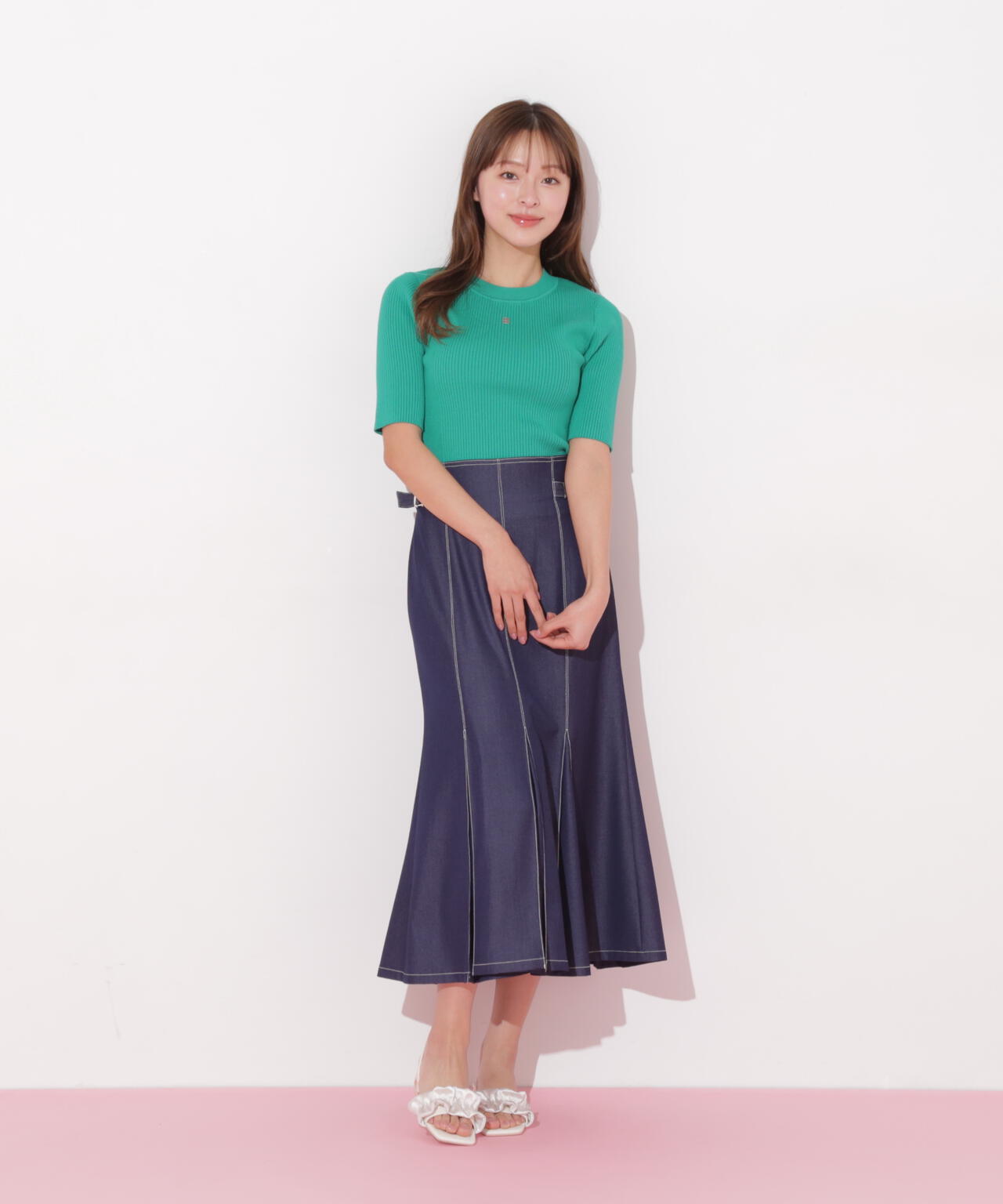 ステッチマーメイドスカート