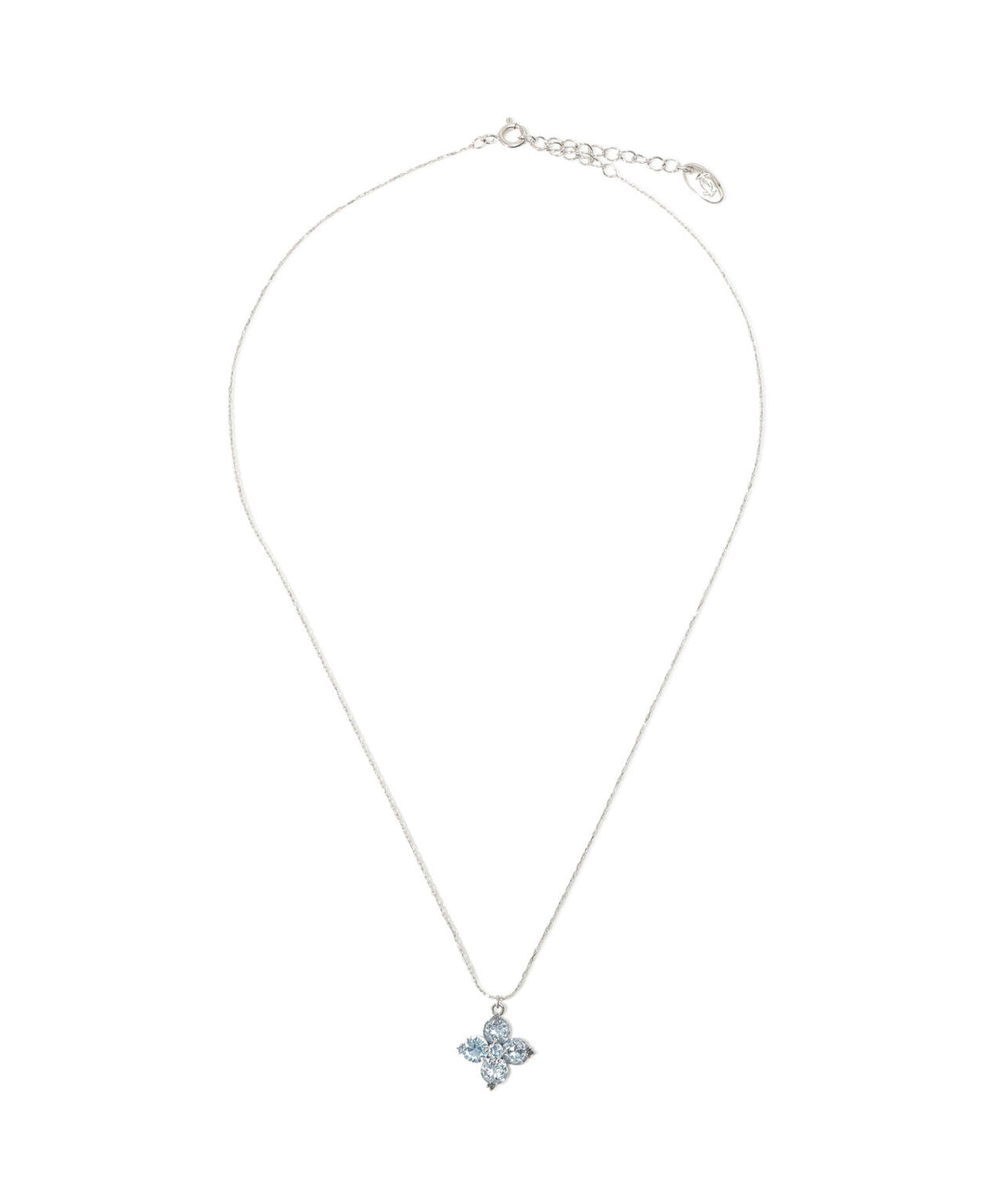 Cubic 大粒クローバーネックレス
